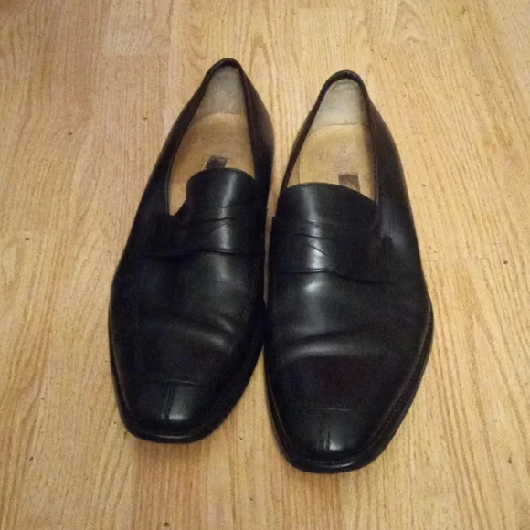Nordstrom | Shoes | Nordstrom Bologna Black Slip On Dress Shoes Mens Size  Ee Made In Italy | Poshmark